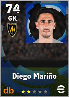 Diego Mariño — GK, OVR 74, MAX 74