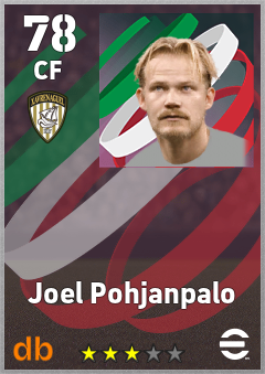 Joel Pohjanpalo — CF, OVR 78, MAX 78