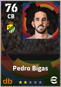 Pedro Bigas — CB, OVR 76, MAX 76