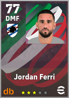 Jordan Ferri — DMF, OVR 77, MAX 77