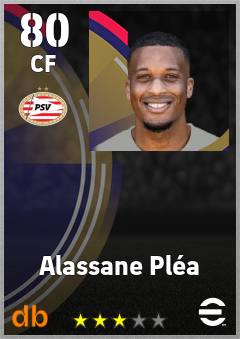Alassane Pléa — CF, OVR 80, MAX 80
