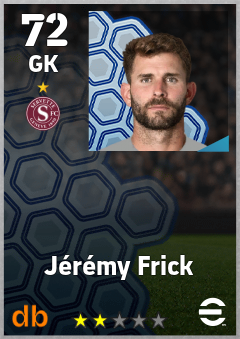 Jérémy Frick — GK, OVR 72, MAX 72