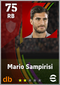 Mario Sampirisi — RB, OVR 75, MAX 75