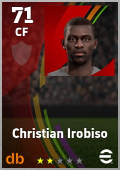 Christian Irobiso eFootball player card