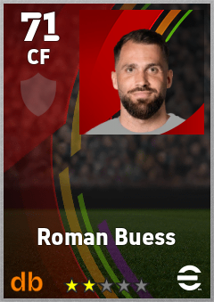 Roman Buess — CF, OVR 71, MAX 71