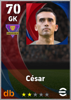 César — GK, OVR 70, MAX 70