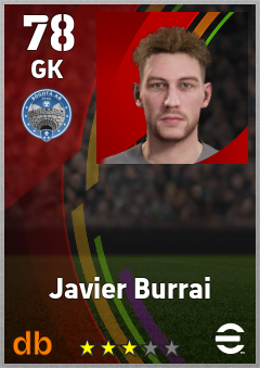 Javier Burrai — GK, OVR 78, MAX 78