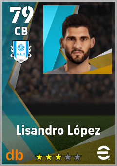 Lisandro López — CB, OVR 79, MAX 79