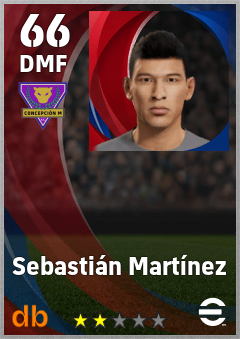 Sebastián Martínez — DMF, OVR 66, MAX 66