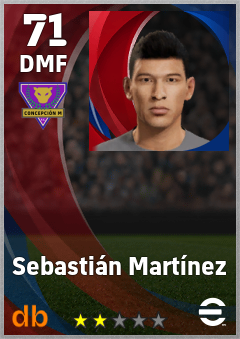Sebastián Martínez — DMF, OVR 71, MAX 71