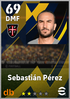 Sebastián Pérez — DMF, OVR 69, MAX 69