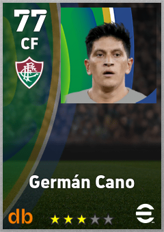 Germán Cano eFootball player card