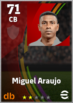 Miguel Araujo eFootball player card
