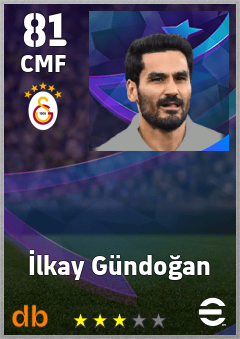 İlkay Gündoğan — CMF, OVR 81, MAX 88