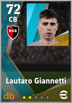 Lautaro Giannetti eFootball player card