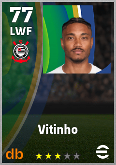 Vitinho — LWF, OVR 77, MAX 77