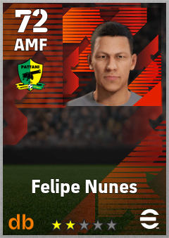 Felipe Nunes — AMF, OVR 72, MAX 72