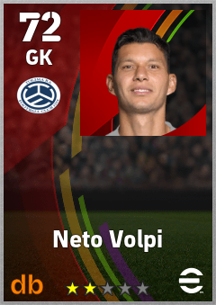 Neto Volpi — GK, OVR 72, MAX 72
