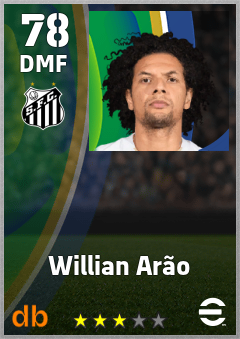 Willian Arão — DMF, OVR 78, MAX 78