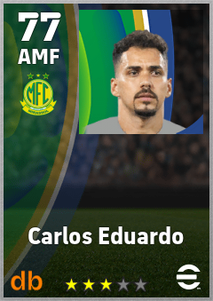 Carlos Eduardo — AMF, OVR 77, MAX 77