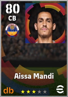 Aissa Mandi — CB, OVR 80, MAX 80