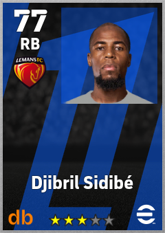 Djibril Sidibé — RB, OVR 77, MAX 77