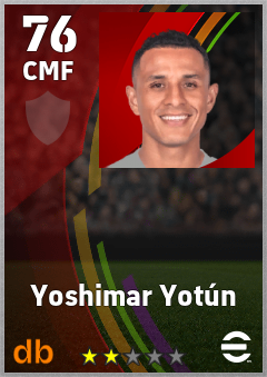 Yoshimar Yotún — CMF, OVR 76, MAX 76