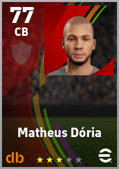 Matheus Dória — CB, OVR 77, MAX 77