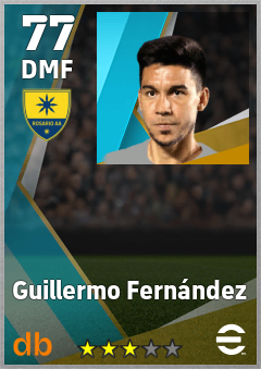 Guillermo Fernández — DMF, OVR 77, MAX 77