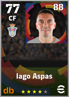 Iago Aspas eFootball player card