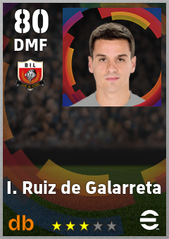I. Ruiz de Galarreta — DMF, OVR 80, MAX 80