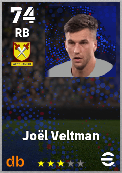 Joël Veltman eFootball player card