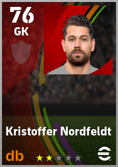 Kristoffer Nordfeldt — GK, OVR 76, MAX 76