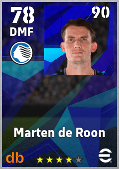 Marten de Roon eFootball player card