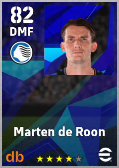 Marten de Roon — DMF, OVR 82, MAX 90