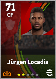 Jürgen Locadia eFootball player card