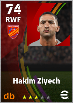 Hakim Ziyech eFootball player card