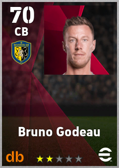 Bruno Godeau — CB, OVR 70, MAX 70