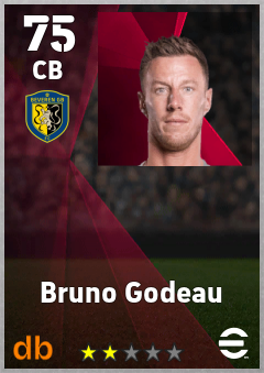 Bruno Godeau — CB, OVR 75, MAX 75