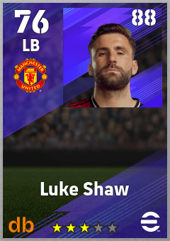 Luke Shaw eFootball player card