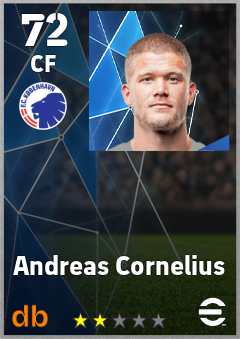 Andreas Cornelius eFootball player card