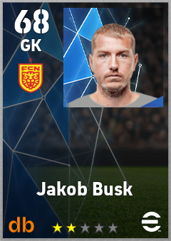 Jakob Busk — GK, OVR 68, MAX 68