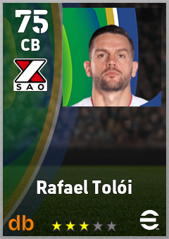 Rafael Tolói — CB, OVR 75, MAX 75