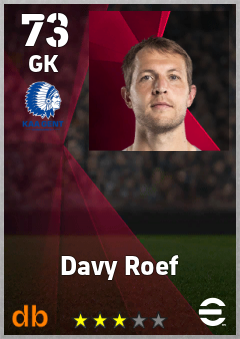 Davy Roef eFootball player card