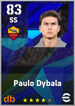 Paulo Dybala — SS, OVR 83, MAX 89