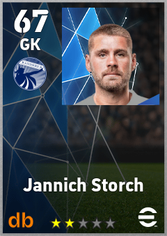 Jannich Storch — GK, OVR 67, MAX 67