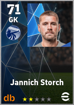 Jannich Storch — GK, OVR 71, MAX 71