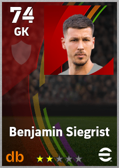 Benjamin Siegrist — GK, OVR 74, MAX 74