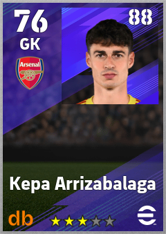Kepa Arrizabalaga eFootball player card