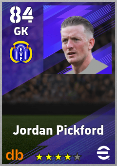 Jordan Pickford — GK, OVR 84, MAX 92